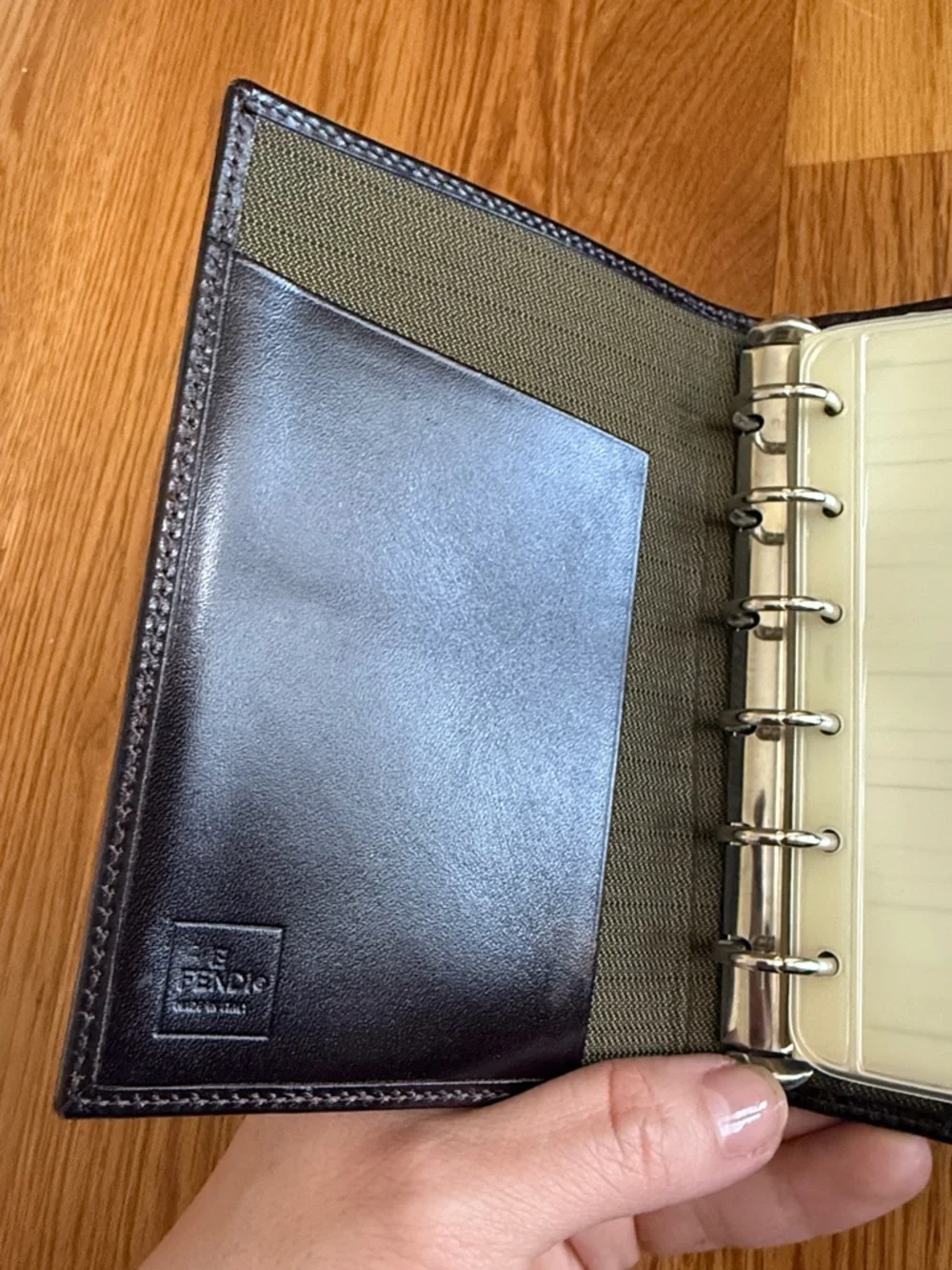 Fendi Brown and Black FF Agenda with Leather Trim - Picture 10 of 12